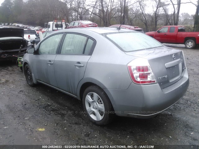 3N1AB61E88L627655 - 2008 NISSAN SENTRA 2.0/2.0S/2.0SL GRAY photo 3