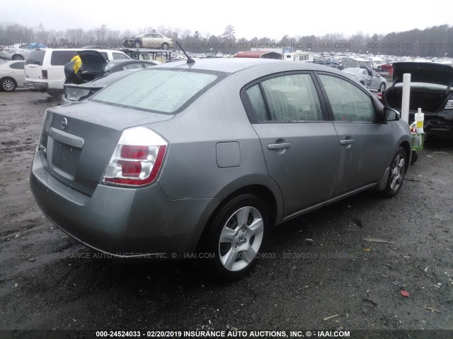 3N1AB61E88L627655 - 2008 NISSAN SENTRA 2.0/2.0S/2.0SL GRAY photo 4