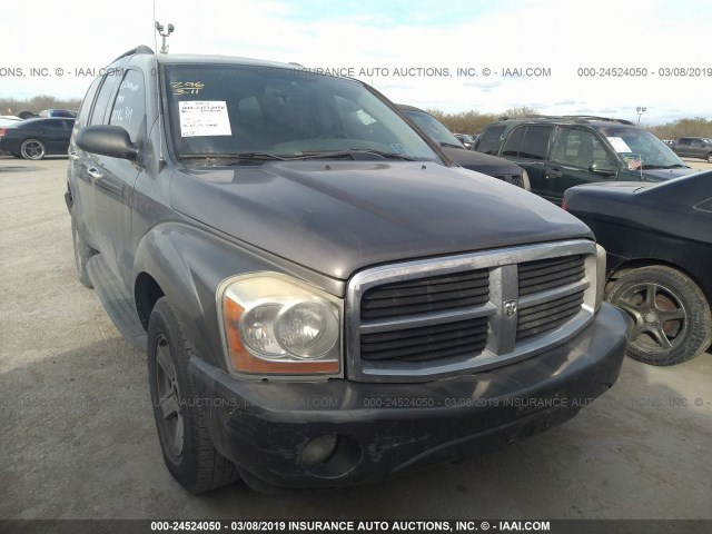 1D4HD48NX4F196632 - 2004 DODGE DURANGO SLT GRAY photo 1