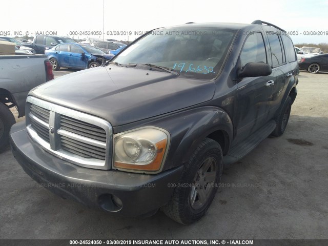 1D4HD48NX4F196632 - 2004 DODGE DURANGO SLT GRAY photo 2