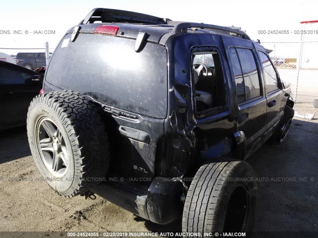 1J4GL38K23W657875 - 2003 JEEP LIBERTY RENEGADE BLACK photo 4