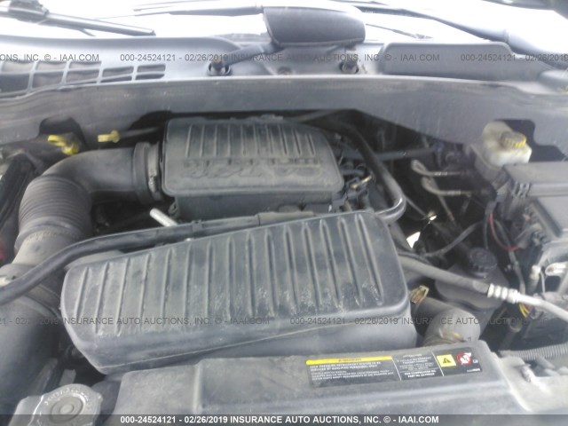 1D4HB48N04F205344 - 2004 DODGE DURANGO SLT SILVER photo 10