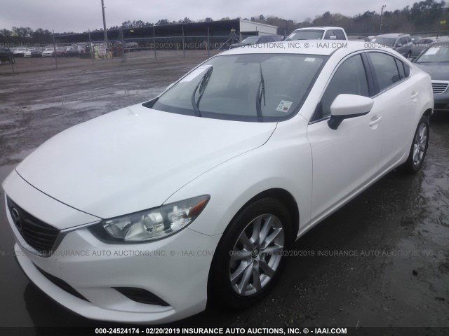 JM1GJ1V6XE1128178 - 2014 MAZDA 6 TOURING WHITE photo 2