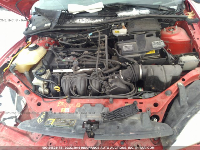 1FAFP34N67W108732 - 2007 FORD FOCUS ZX4/S/SE/SES 红色 照片 10