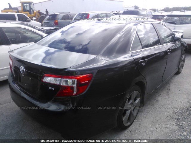 4T1BF1FK2CU191497 - 2012 TOYOTA CAMRY SE/LE/XLE 黑色 照片 4