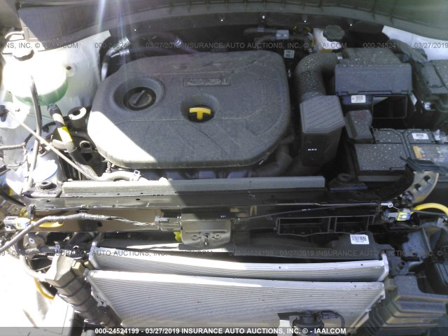 KM8J33A49KU846763 - 2019 HYUNDAI TUCSON LIMITED/SEL/SPORT/ULTIMAT WHITE photo 10