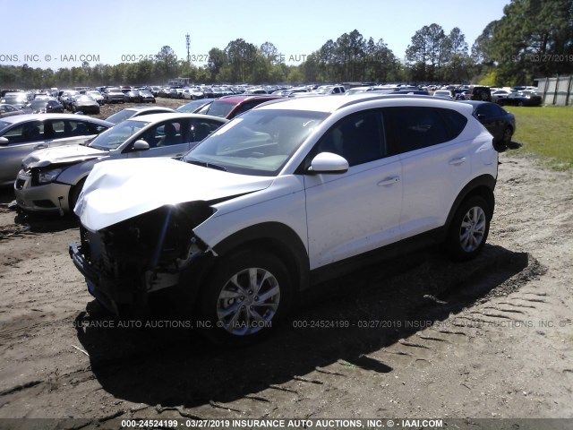 KM8J33A49KU846763 - 2019 HYUNDAI TUCSON LIMITED/SEL/SPORT/ULTIMAT WHITE photo 2