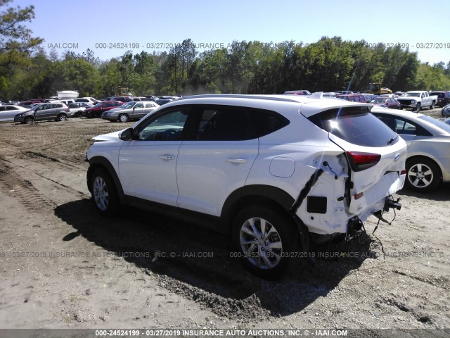 KM8J33A49KU846763 - 2019 HYUNDAI TUCSON LIMITED/SEL/SPORT/ULTIMAT WHITE photo 3