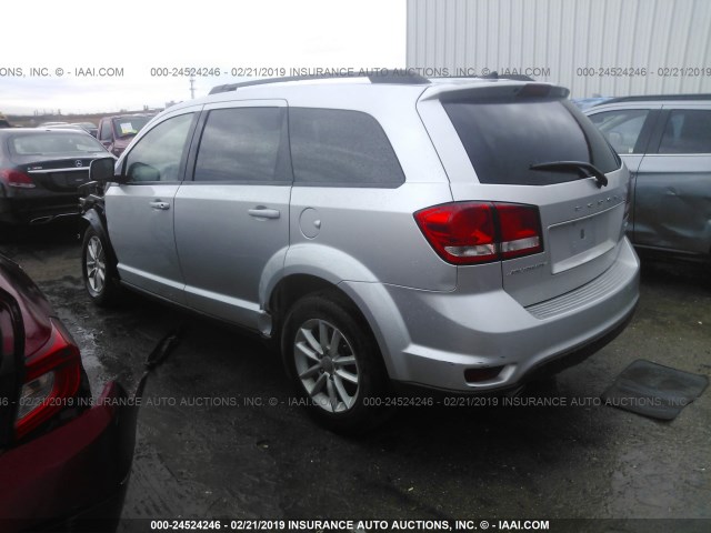 3C4PDCBG9ET192057 - 2014 DODGE JOURNEY SXT SILVER photo 3