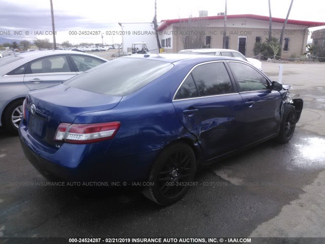 4T4BF3EK9AR012646 - 2010 TOYOTA CAMRY SE/LE/XLE 蓝色 照片 4