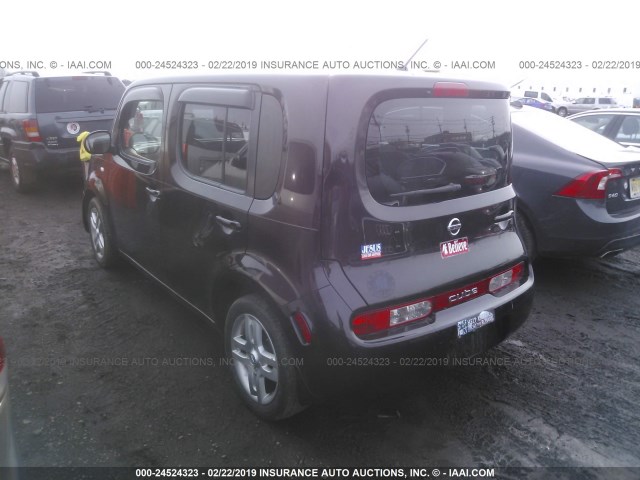 JN8AZ2KRXBT212167 - 2011 NISSAN CUBE S/SL/KROM MAROON photo 3