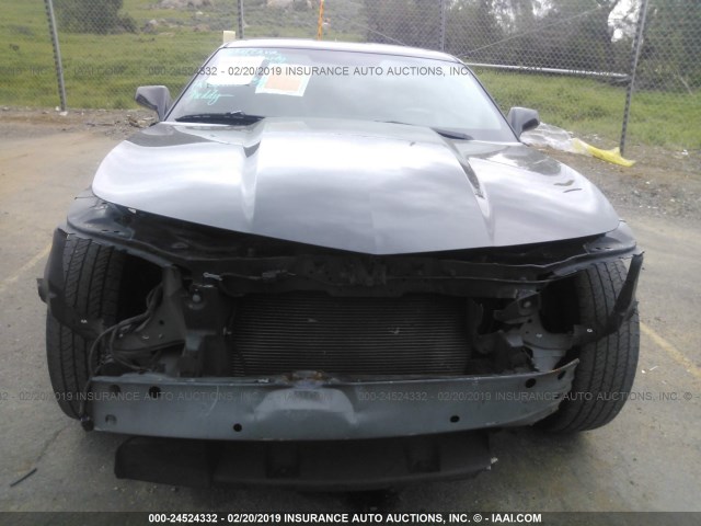 2G1FA1ED5B9201385 - 2011 CHEVROLET CAMARO LS BLACK photo 6