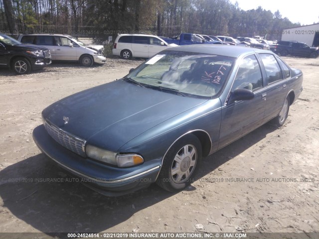 1G1BL52W9TR102775 - 1996 CHEVROLET CAPRICE CLASSIC Light Blue photo 2