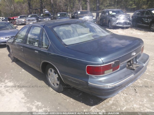 1G1BL52W9TR102775 - 1996 CHEVROLET CAPRICE CLASSIC Light Blue photo 3