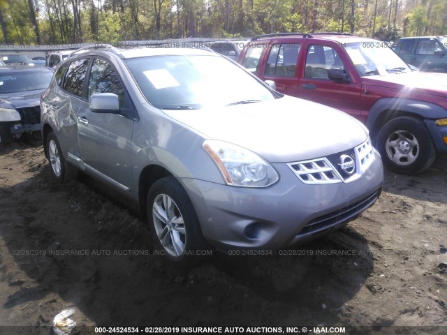 JN8AS5MV5CW710860 - 2012 NISSAN ROGUE S/SV GRAY photo 1