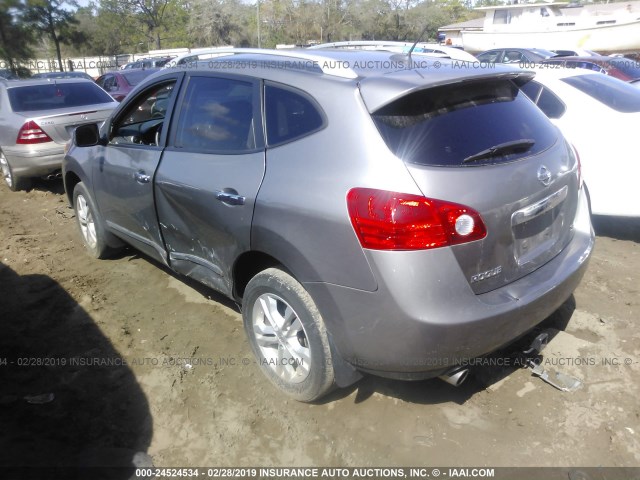 JN8AS5MV5CW710860 - 2012 NISSAN ROGUE S/SV GRAY photo 3