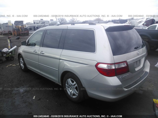 5FNRL387X6B017741 - 2006 HONDA ODYSSEY EXL SILVER photo 3