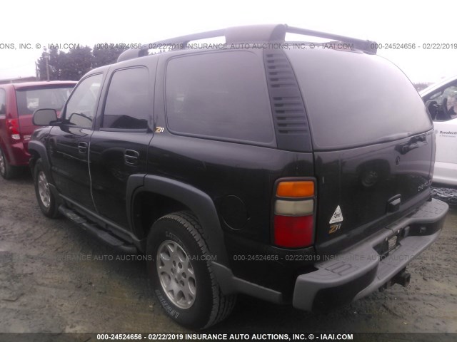 1GNEK13TX4R190667 - 2004 CHEVROLET TAHOE K1500 BLACK photo 3