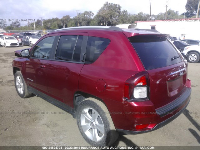 1C4NJCBA4GD742656 - 2016 JEEP COMPASS SPORT RED photo 3