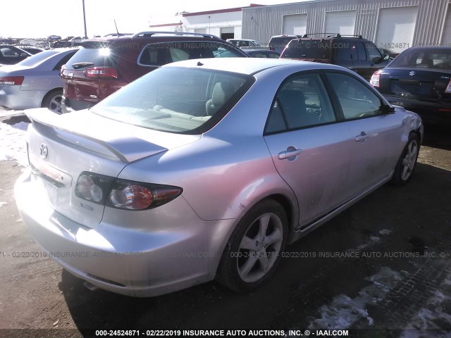 1YVHP80DX75M13051 - 2007 MAZDA 6 S SILVER photo 4