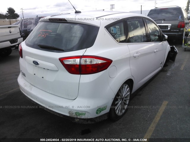 1FADP5CU2DL550206 - 2013 FORD C-MAX PREMIUM WHITE photo 4