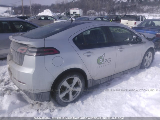 1G1RA6E47CU125540 - 2012 CHEVROLET VOLT SILVER photo 4