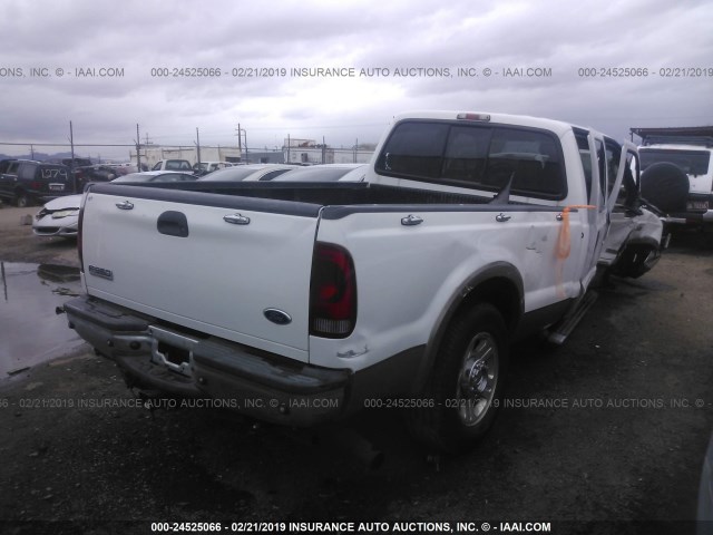 1FTWW30P97EA68706 - 2007 FORD F350 SRW SUPER DUTY WHITE photo 4