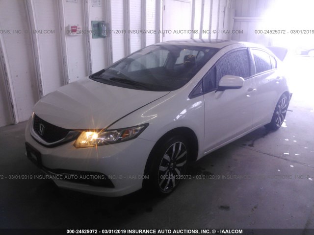 19XFB2F98FE016632 - 2015 HONDA CIVIC EXL BLACK photo 2