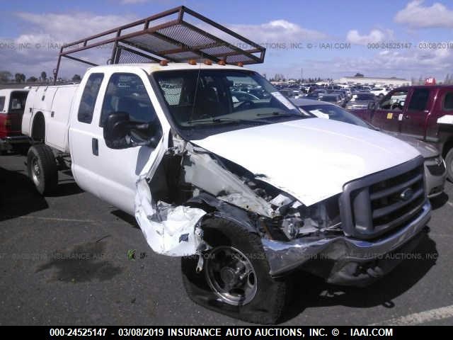 1FDSX34S4YEB52116 - 2000 FORD F350 SRW SUPER DUTY WHITE photo 1