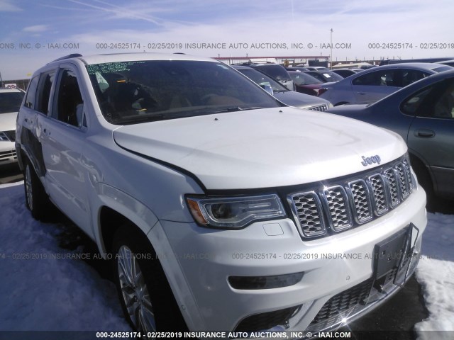 1C4RJFJT9HC815663 - 2017 JEEP GRAND CHEROKEE SUMMIT WHITE photo 1