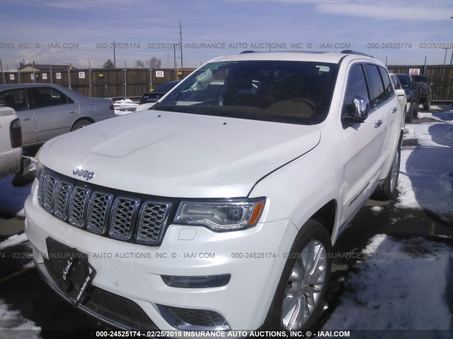 1C4RJFJT9HC815663 - 2017 JEEP GRAND CHEROKEE SUMMIT WHITE photo 2