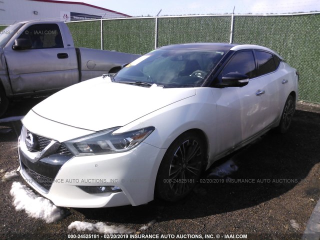 1N4AA6AP0GC387972 - 2016 NISSAN MAXIMA 3.5S/SV/SL/SR/PLAT WHITE photo 2