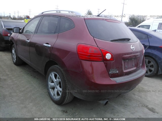 JN8AS5MT0AW017366 - 2010 NISSAN ROGUE S/SL/KROM RED photo 3