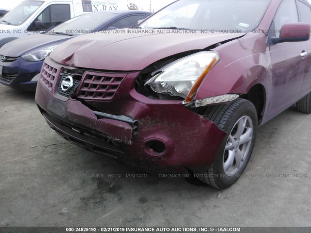 JN8AS5MT0AW017366 - 2010 NISSAN ROGUE S/SL/KROM RED photo 6