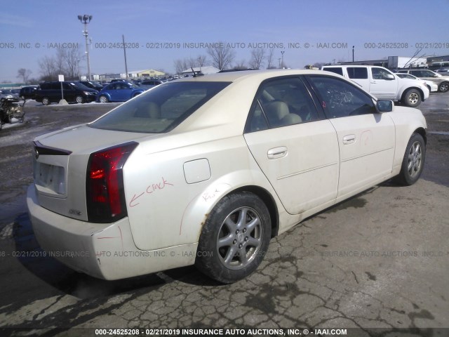 1G6DP567450190037 - 2005 CADILLAC CTS HI FEATURE V6 WHITE photo 4