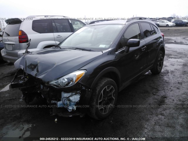 JF2GPABC5HH261856 - 2017 SUBARU CROSSTREK PREMIUM BLACK photo 2