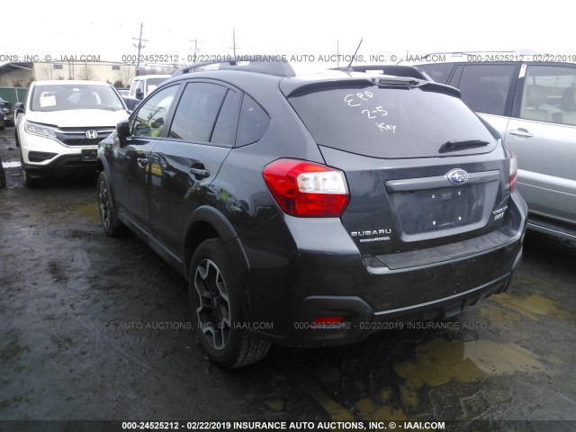 JF2GPABC5HH261856 - 2017 SUBARU CROSSTREK PREMIUM BLACK photo 3