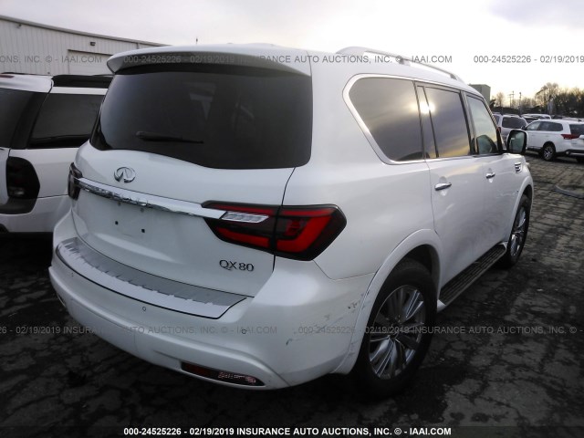 JN8AZ2NE4J9193992 - 2018 INFINITI QX80 SIGNATURE/LIMITED WHITE photo 4