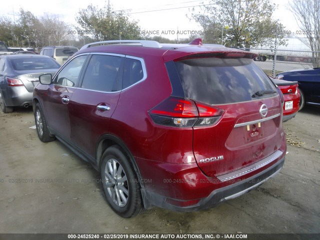 5N1AT2MT3HC860590 - 2017 NISSAN ROGUE S/SL RED photo 3