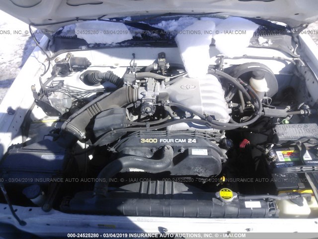 5TEWN72N14Z413502 - 2004 TOYOTA TACOMA XTRACAB WHITE photo 10