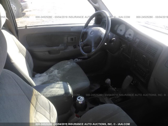 5TEWN72N14Z413502 - 2004 TOYOTA TACOMA XTRACAB WHITE photo 5