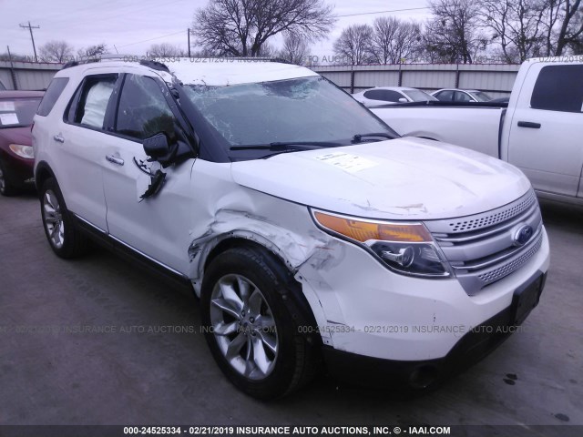 1FM5K7D84FGA13726 - 2015 FORD EXPLORER XLT WHITE photo 1