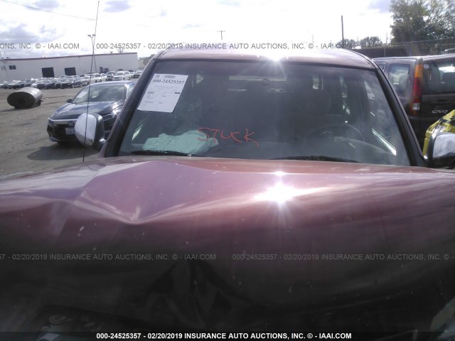 5TBET34166S520106 - 2006 TOYOTA TUNDRA DOUBLE CAB SR5 MAROON photo 10