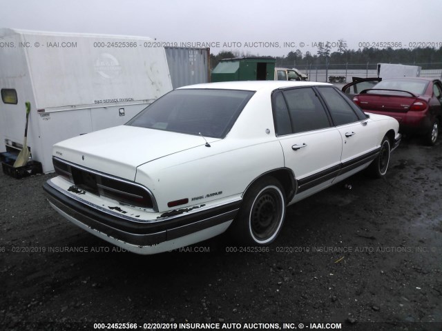 1G4CW53L4M1621204 - 1991 BUICK PARK AVENUE  WHITE photo 4