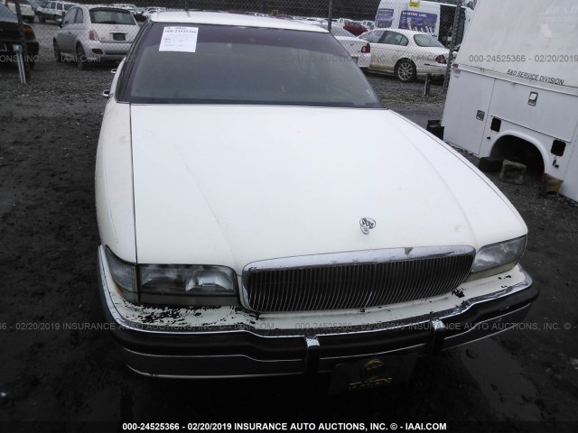 1G4CW53L4M1621204 - 1991 BUICK PARK AVENUE  WHITE photo 6