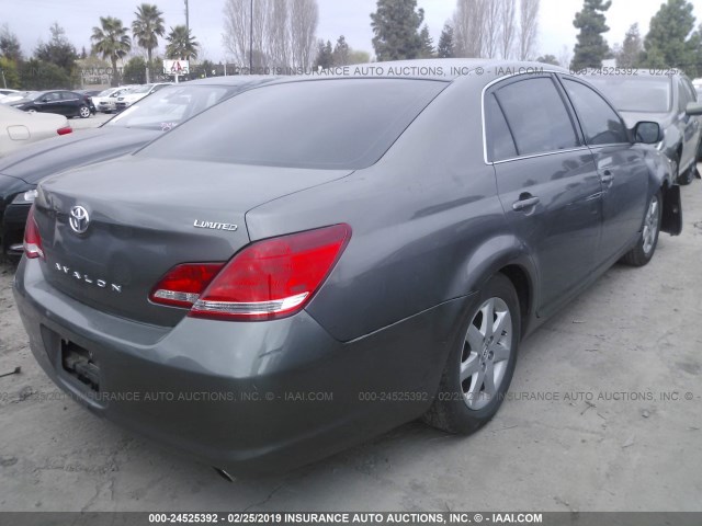 4T1BK36B27U191965 - 2007 TOYOTA AVALON XL/XLS/TOURING/LIMITED GRAY photo 4