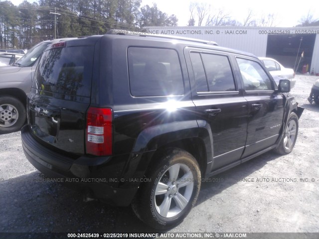 1C4NJPBB8GD791049 - 2016 JEEP PATRIOT SPORT BLACK photo 4