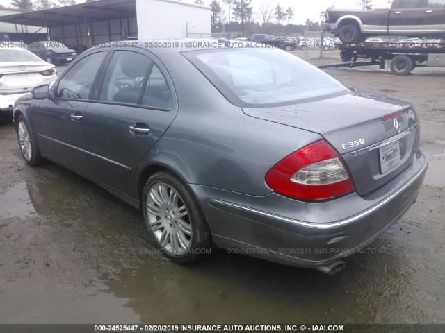 WDBUF56X07B088031 - 2007 MERCEDES-BENZ E 350 GRAY photo 3