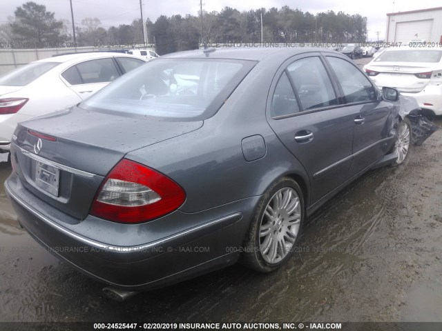 WDBUF56X07B088031 - 2007 MERCEDES-BENZ E 350 GRAY photo 4