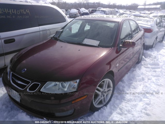 YS3FD49YX71116687 - 2007 SAAB 9-3 2.0T RED photo 2